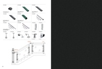 Accessoires de main courante en acier inoxydable de marque Carola, forme PVC, finition demi-miroir, bonne qualité, installation facile, appartement