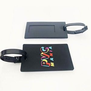 2022OEM Maker Waterproof Personalized Custom Logo Soft PVC <b>Silicone</b> Travel <b>Rubber</b> Luggage Tag - Product Image 6