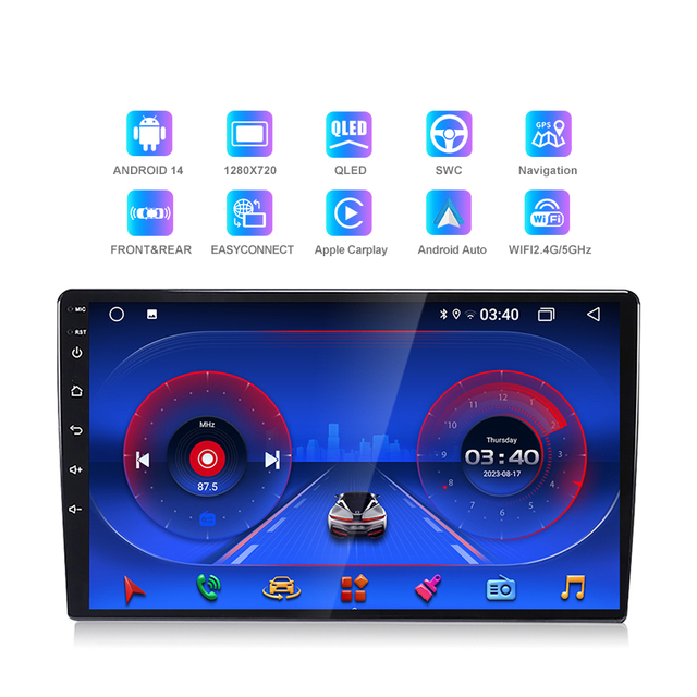 Nunoo Car DVD Player 9/10 Inch Car Android Touch Screen GPS Stereo Radio Navigation System Audio Auto Electronics Video