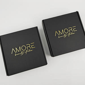Luxury Wholesale <b>Large</b> Black Cardboard Rigid <b>Boxes</b> with Custom Logo Printed Matt Lamination for Apparel Shipping Packaging - Product Image 6