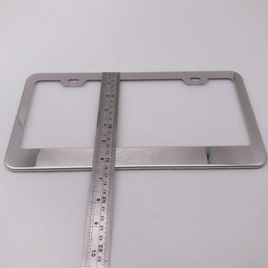 Chrome-Marco de placa de matrícula de coche, impresora personalizada de aluminio, tamaño de EE. UU. - Product Image 5