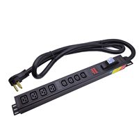 8 Outlet 30A IEC C13 C19 24OV Metered Miner PDU dengan Steker 50 Amp L6-50P untuk Kabinet Server Pusat Data