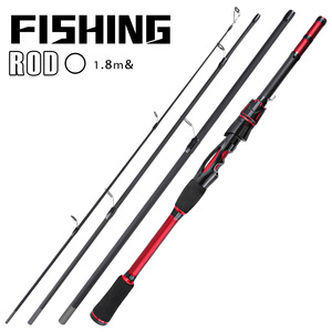 Caña de Pescar Portátil Wildtrek de 1.8M, 4 Secciones, Fibra de Carbono, para Pesca de <span class=keywords><strong>Carpa</strong></span>, <span class=keywords><strong>con</strong></span> Férula y Empuñadura de EVA - Product Image 6