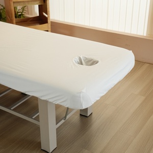 <span class=keywords><strong>Drap</strong></span> <span class=keywords><strong>de</strong></span> table <span class=keywords><strong>de</strong></span> <span class=keywords><strong>massage</strong></span> blanc imperméable et anti-taches, résistant aux plis et <span class=keywords><strong>lavable</strong></span> en machine - Product Image 4