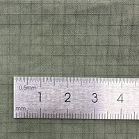 Tissu double face de luxe épais, imperméable, respirant et coupe-vent, en coton biologique et nylon tissé à grille carrée unie de 0,4 cm