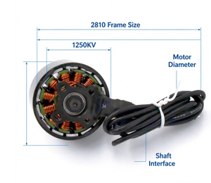 2810 <b>Brushless</b> <b>Motor</b> 1250KV for Long Range Multirotor FPV Drone - Product Image 4