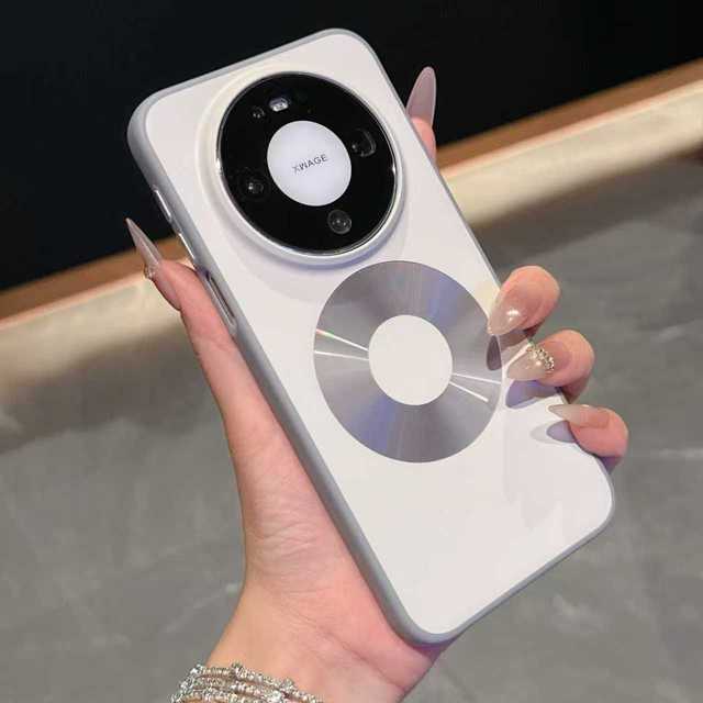 Fashion CD Pattern Circle Case for Huawei Mate 80 Pro - CNC Lens Guard 80W Fast Charge Anti-Scratch