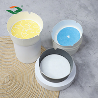 Cendrier en papier moussant activé par l'eau, jetable, écologique, portable, pour le camping et les pique-niques