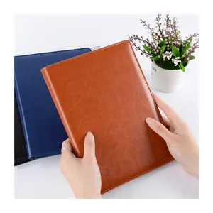 A5 Faux Leather Leather Contract Luxury Promotional Gift Custom Diary Notebook Journal Writing Planner Notebook A5 Pu Leather