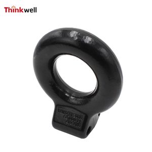 Barre d'attelage 3 "16000LBS Pintle Black Hitch Forging Eye Lunette Ring for Trailer - Product Image 3