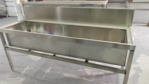 Lavello in Acciaio Inox Spazzolato su Misura, Realizzato con Precisione in Acciaio 304, <span class=keywords><strong>Dimensioni</strong></span> Personalizzate, Rinforzo Commerciale - Product Image 5