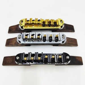 Ensemble <span class=keywords><strong>de</strong></span> ponts <span class=keywords><strong>de</strong></span> guitare jazz <span class=keywords><strong>haut</strong></span> <span class=keywords><strong>de</strong></span> <span class=keywords><strong>gamme</strong></span> en palissandre pour guitare électrique avec ponts à billes et ponts <span class=keywords><strong>de</strong></span> cordes inférieurs - Product Image 1