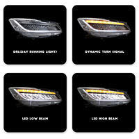 Phares avant LED complets LKS Factory pour Honda Accord berline 9e génération 2013 2014 2015 2016 2017