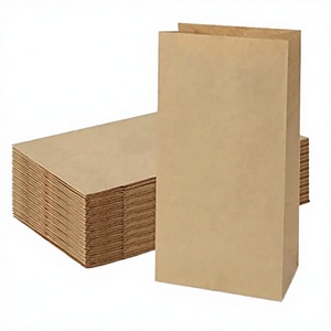 Sacs en kraft recyclables imprimés flexo, résistants à la graisse, pour emballage alimentaire (pain, toast, beignets, bagels) – Échantillons gratuits pour exposition, vente en gros - Product Image 3