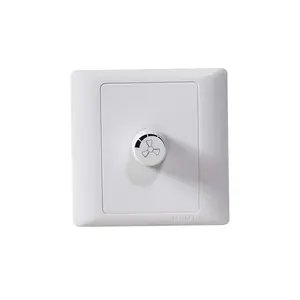 Popular chint 1 gang controlador de velocidade do ventilador padrão britânico 250w interruptor de parede