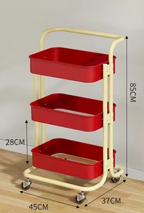 New Design Wholesale Beauty 3 Tiers Makeup Salon Cart Pedicure Spa Nail Shop <b>Trolley</b> Gold Beauty <b>Trolley</b> With Lockable Wheels - Product Image 4