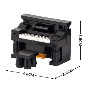 MOC0009-A Juego Clásico <span class=keywords><strong>Mario</strong></span> Koopa con Piano de Cola, Bloques de Construcción de Piano Vertical, Modelo Educativo de Bloques de Construcción de Acción para Niños - Product Image 3