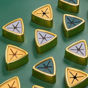 Towel Hooks Wall Mounted Gold Plated Polygon Shape Punch Free <b>Storage</b> For <b>Kitchen</b> Bathroom - Product Image 2