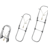 Escaleras Plegables de Aluminio de 2 Peldaños para Barcos, Marca Convenient Marine