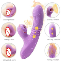 Teleskopischer Wärmesaugender Rabbit-Vibrator für Frauen Klitoris- und G-Punkt-Stimulation 7-Gang-Vibration IPX7 Wasserdicht Umweltfreundlich