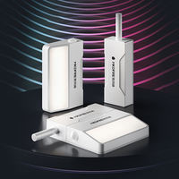 MKDFIRE Loquet tactile rechargeable à ouverture par pression avec lumière LED, ouvre-porte moderne en plastique ABS pour hôtel, salle de bain, cuisine, chambre