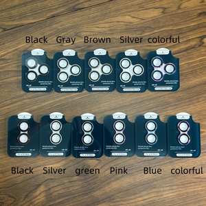 Pellicola Protettiva in Vetro Temperato Corning con Struttura a Scala Metallica <span class=keywords><strong>Eagle</strong></span> Eye per Fotocamera Posteriore iPhone 16 Pro Max 15 Pro 14 13 - Product Image 3