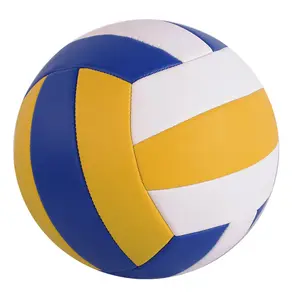 Offre Spéciale ballon de volley-ball en caoutchouc de haute qualité, pour jouer en plein air, Durable, Logo personnalisé, cousu à la machine