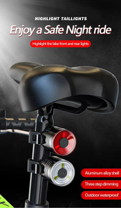 <span class=keywords><strong>Feu</strong></span> arrière de vélo Lumière de <span class=keywords><strong>casque</strong></span> en aluminium Lumière d'avertissement d'équitation de nuit VTT Phare LED - Product Image 5