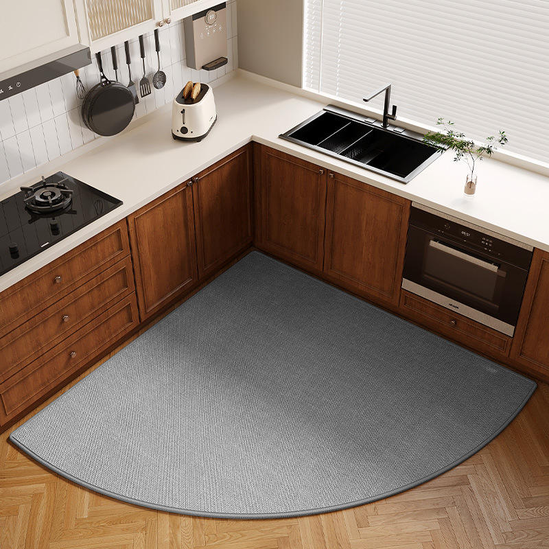 พื้นรองเท้ายางป่าน Sally - ดีไซน์ทันสมัยลายพัดสีเทาแบบถัก