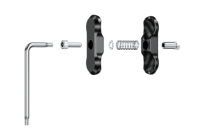 Support de téléphone pour vélo et moto en alliage d'aluminium antivol à double prise compatible avec les supports RAM avec adaptateur à boule de 1 pouce