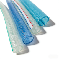 Tuyau d'irrigation en PVC transparent haute pression de 100 m, durable, flexible, écologique, non toxique, avec renfort en fibre tressée