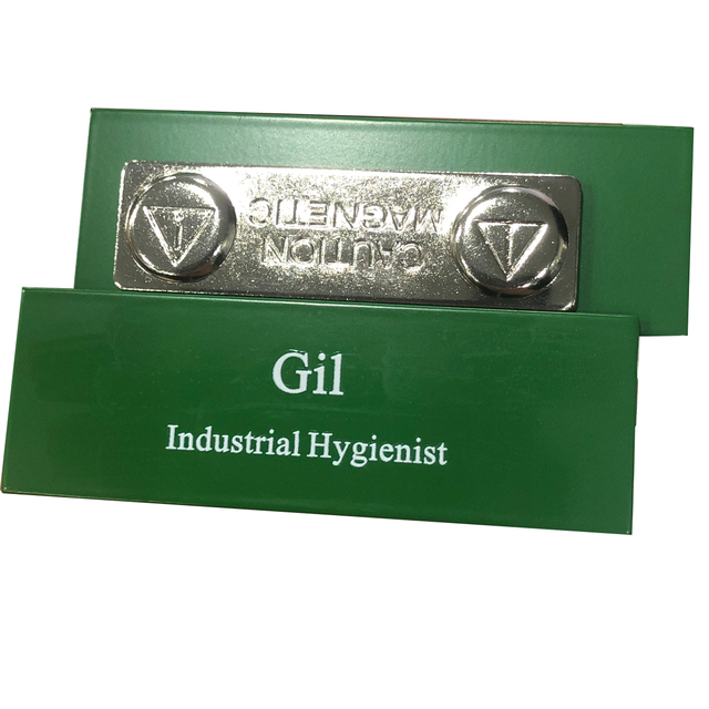 Custom Magnetic Name Badge Metal Sublimation Tag for Office Clothing Company Position Brooch Pins with Your Name