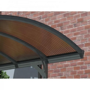 Talleres de Toldos & <span class=keywords><strong>Amp</strong></span> Carports con canalón de aluminio garaje plato policarbonato techo Roofing Material - Product Image 2