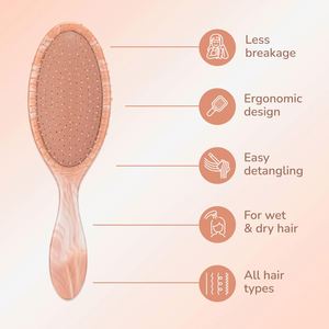 1 Peine Desenredante Multiusos Antiestático e Impermeable para Cabello Liso, Cepillo de Plástico para Mujer, para Uso en Cabello Seco - Product Image 2