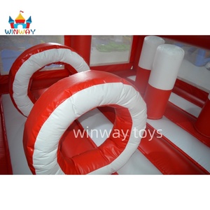บ้านลมเป่าลมพีวีซี Winway สีแดงขาว ขนาด 2.5x2.5 เมตร พร้อมสนามกีฬาสำหรับเด็ก ใช้ในเชิงพาณิชย์ มีตัวเลือกสีตามสั่ง - Product Image 5