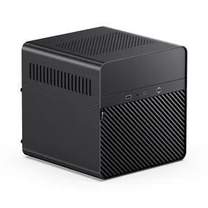 JONSBO-Mini Servidor NAS N2 ITX, caja pequeña todo en uno de aluminio, carcasa portátil, 5 discos duros de ubicación, chasis intercambiable en caliente