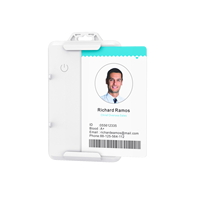 Badge intelligent LoRaWAN GPS avec bouton d'urgence SOS pour la sécurité du personnel et la gestion du personnel