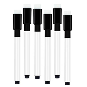 Marqueur pour tableau blanc effaçable à sec noir, respectueux <span class=keywords><strong>de</strong></span> l'environnement, à base d'eau, magnétique, à pointe pinceau, personnalisable avec logo - Product Image 2