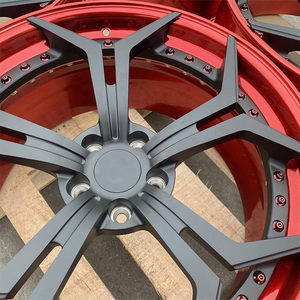 ล้อฟอร์จ XINLAI แบบสั่งทำพิเศษ สีแดง ขอบลึก 2 ชิ้น ขนาด 18-22 นิ้ว 5x112 5x120 สำหรับการประกอบชุดแต่งสมรรถนะสูงแบบขอบลึก - Product Image 2