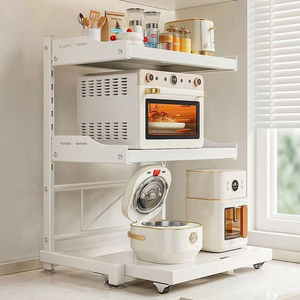 Soporte de Acero al Carbono de 3 Niveles con Altura Ajustable para Horno de <span class=keywords><strong>Microondas</strong></span>, Tostadora y Parrilla, Fabricado en China - Product Image 2