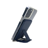 Support de téléphone magnétique flexible en cuir PU de haute qualité pour bureau, accessoires de support en gros