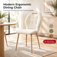 Chaise Papillon Commerciale B2B à Dossier Haut, Assise Capitonnée, Structure en Fer, Technologie de Transfert Thermique – Solution d'Ameublement pour Hôtels et Cafés (Achat en Gros)
