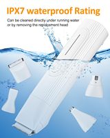 Tondeuse à cheveux électrique 4-en-1 pour animaux de compagnie Tondeuse à cheveux sans fil rechargeable par USB Kit de toilettage pour chiens avec broyeur à ongles Kit de toilettage pour chiens