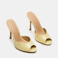 Sandales d'Extérieur Légères à Talons Hauts Sexy et Anti-Dérapantes pour Dames, Printemps/Été 2025, Pointues, Grandes Tailles