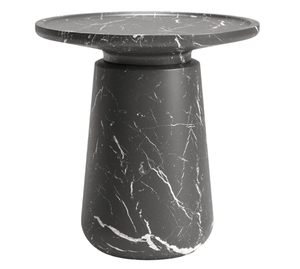 Moderno pratico tavolino laterale in <span class=keywords><strong>marmo</strong></span> <span class=keywords><strong>nero</strong></span> rotondo in <span class=keywords><strong>marmo</strong></span> <span class=keywords><strong>Marquinia</strong></span> <span class=keywords><strong>nero</strong></span> tavolini per soggiorno - Product Image 2