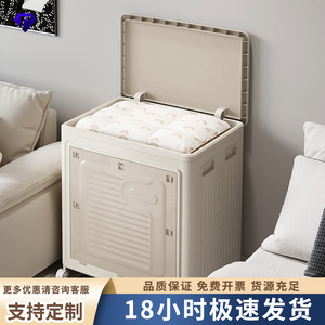 Clothing Organizer Storage Box Large Capacity Portable Flip Top With Wheels For Home Use - Product Image 5