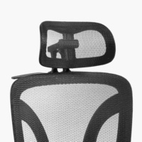 Chaise de bureau exécutive ergonomique confortable en maille avec appui-tête réglable, accoudoirs 3D réglables et soutien lombaire pour la maison, le bureau et l'école