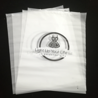 Sacs en plastique PE biodégradable à fermeture éclair personnalisés, sacs à fermeture éclair givrés pour vêtements, chaussures, emballages
