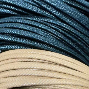 Multi-màu da chính hãng dây bện da cho đồ trang sức vòng cổ vòng đeo tay làm đồ trang sức chính hãng phát hiện thành phần - Product Image 1
