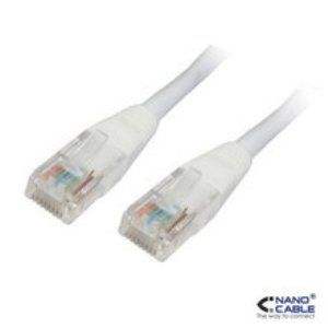 Cable de red Cat.6 UTP AWG24, blanco, 1.0 m; ideal para conexiones rápidas de internet y redes locales. - Product Image 1
